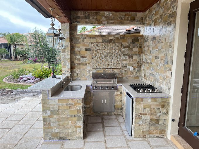 Luxury outdoor kitchen renovation in Plant City