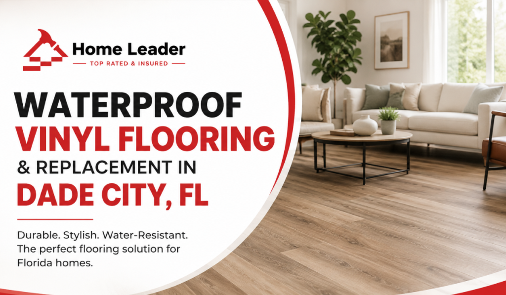 Waterproof vinyl flooring installation in Dade City FL