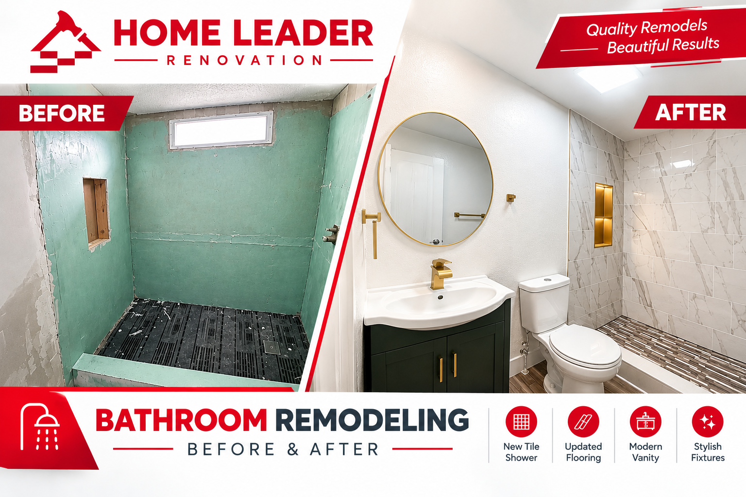 Bathroom Remodeling Before & After: A Complete Bathroom Transformation
